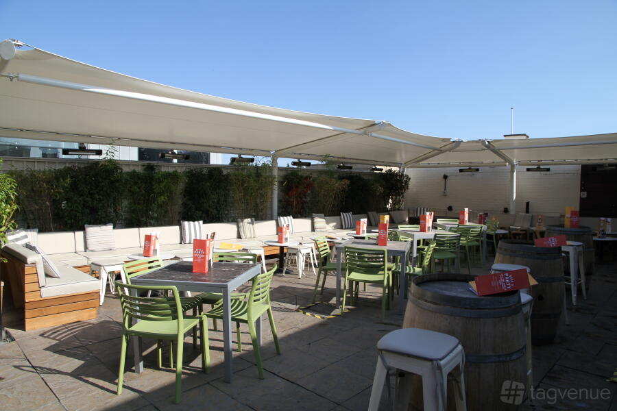 Roof Terrace at Revolution Cambridge in Central Cambridge